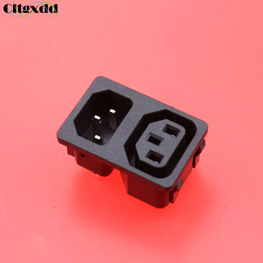 Розетка cltgxdd AC 10A 250V розетка с двойным штекером IEC 320 C14 на входе C13 промышленная |