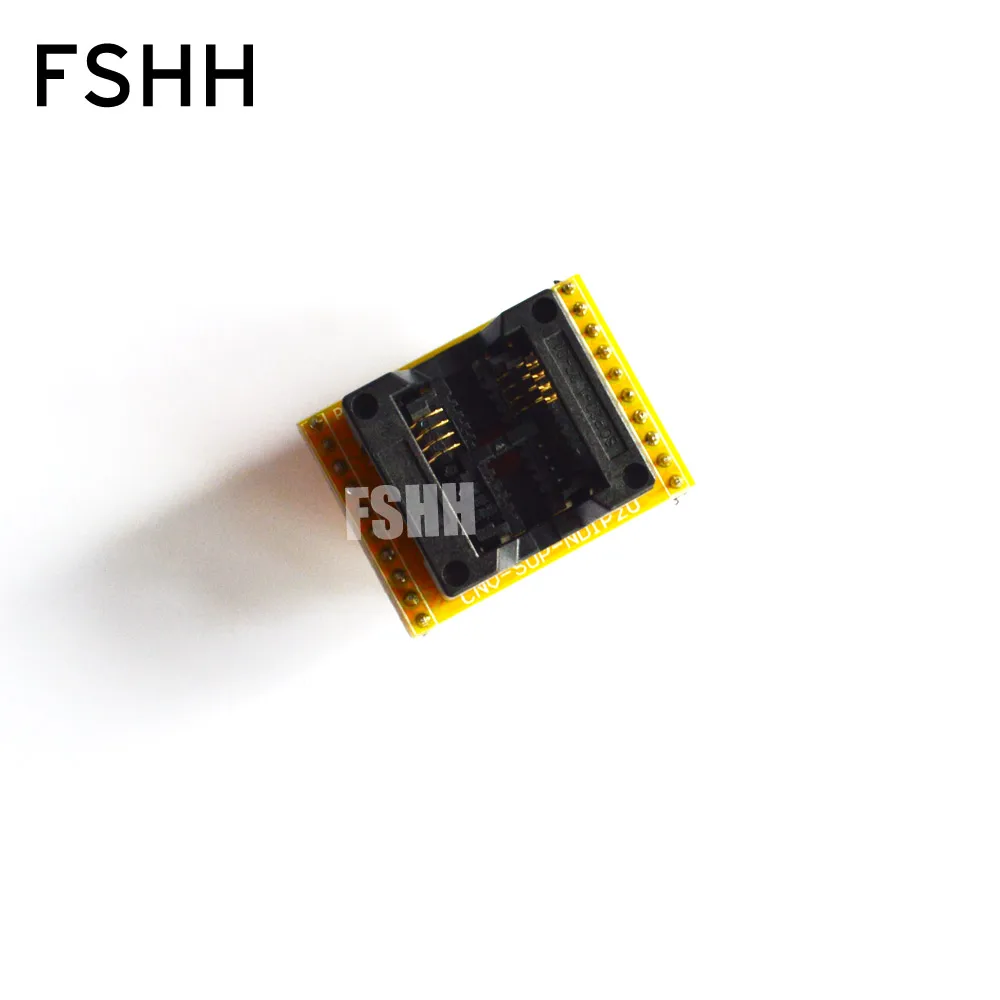 

208mil SOP8 to DIP8 IC socket Programmer adapter Socket SOP8 SOIC8 ic test socket for 25xx eeprom SPI flash chip