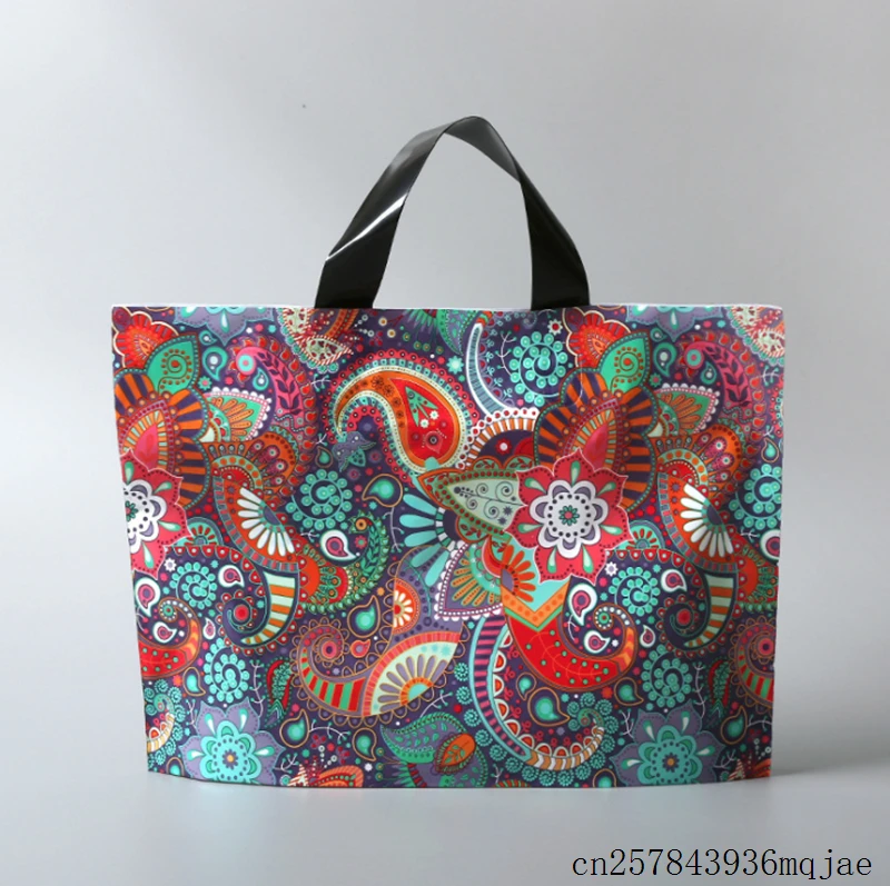 

Большие пластиковые подарочные пакеты с ручками, многоразовые сумочки 45 х50 см, 200 штук