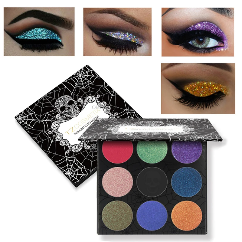 

Naked Eyeshadow Pallete Waterproof Natural Smoky Glitter Eye Shadow Palette Matte Nude Shimmer Powder Makeup 9 Color Cosmetic