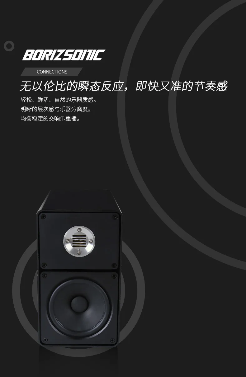 BORIZSONIC CL305 HIFI Алюминиевые Настольные пассивные книжные колонки