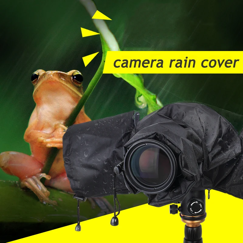 DSLR Telephoto Lens Camera Rain Cover Can Be Connected with Tripod for