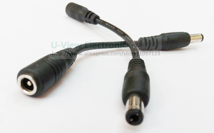 

DC 5.5x2.5MM Male to DC Power 4.8x1.7mm Female Plug Extension Connector Cable About 12CM/Free Shipping/3PCS