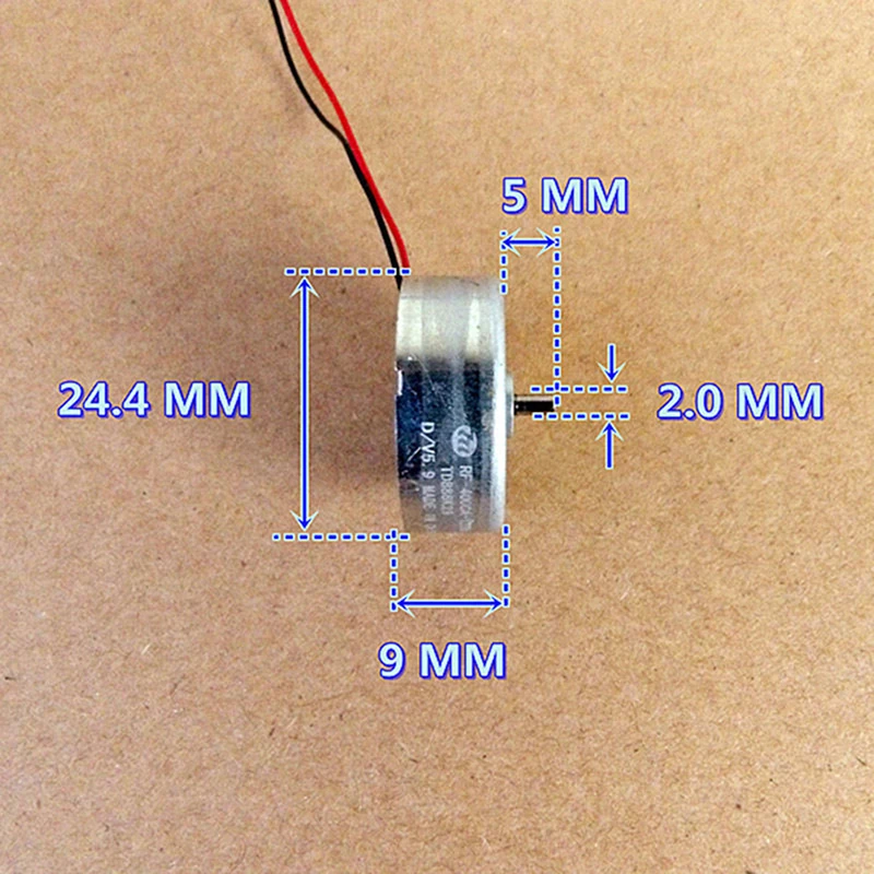 RF 400CA 12265 DC 3V 6V 5 9 V Mini 24mm Ультратонкий Круглый двигатель 400|Двигатель постоянного