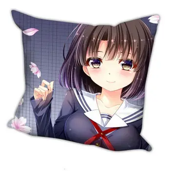 

Hobby Express Megumi Kato - SaeKano Anime Dakimakura Square Pillow Cover H035