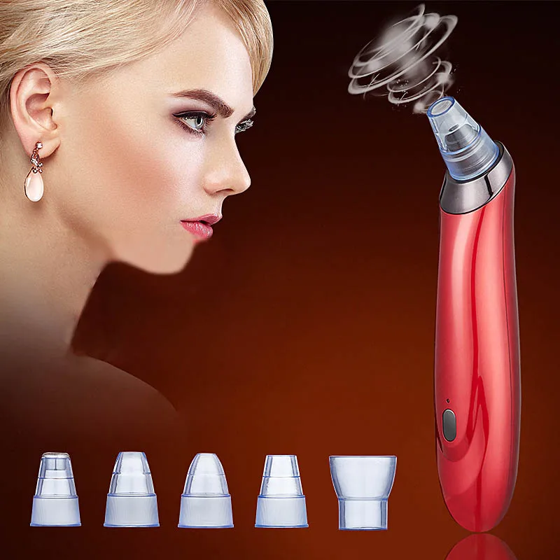 

Blackhead Vacuum Suction Remover With Suction Heads Skin Pore Cleaner Black Head Extraction Tool HJL2018