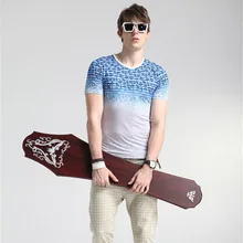 Verano 2016 Nuevas Camisetas Marcas T Camisa de Los Hombres de Lujo Del O-cuello de Punto Jersey de Prendas de vestir de Compresión Camiseta Hombre Polo DC016