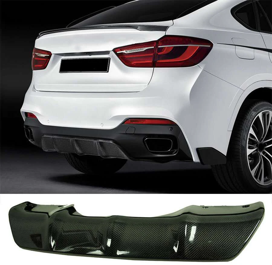 

P Style Carbon fiber Rear Lip Diffuser Fit For BMW F16 X6 M-Sport