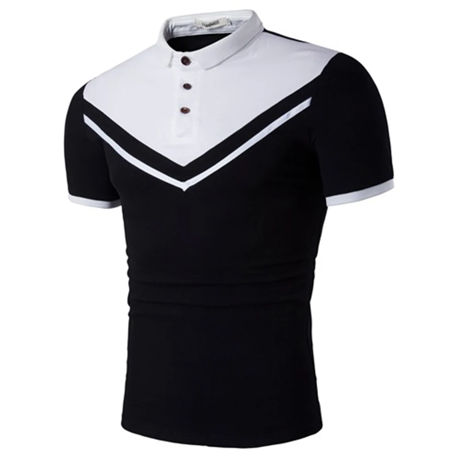 

ZOGAA Summer Men Polo Shirts Guys Solid Color Cotton Short Sleeve Business Polo Shirts Male Casual Slim Lapel Polo Shirts 2019