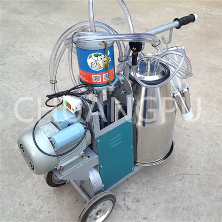 Single Bucket Piston Pump Milking Machine for Cows Milk Factoryin