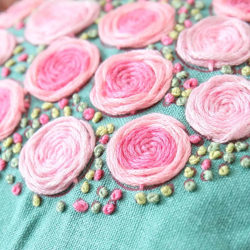 DIY Вышивка Цветы цепочка для сумки рукоделие крестиком набор ручной работы