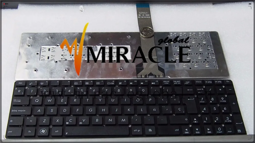 

Laptop keyboard for ASUS K55 K55A K55N K55V Notebook replacement keyboard Spain SP layout Genuine NEW with black