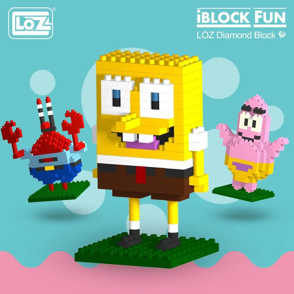 

LOZ Diamond Blocks Marine Life Animals Starfish Crab Octopus Mini Bricks Building Blocks Set Kids Assembly Toys Pixels 9144-9147