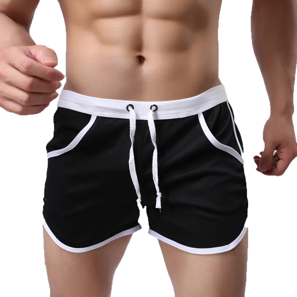 

Hawaiian Shorts For Men Bathing Shorts For Men With Pocket Built-In Beam Line Mid Waist Elastic Waist Quick Dry Costume Da Bagno