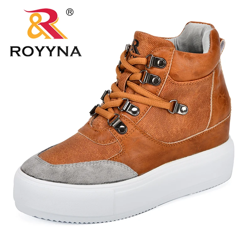 

ROYYNA 2018 Autumn New Designer Platform Sneakers Women Vulcanize Shoes Tenis Feminino Casual Female Shoes Increasing Height