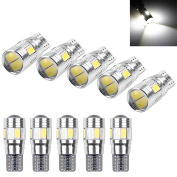 

10pcs T10 194 W5W 5630 LED 6 SMD Car HID Canbus Error Free Wedge Light Bulb Lamp