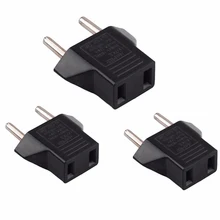 3 шт. США в ЕС адаптер питания Европа Путешествия зарядное устройство Мощность конвертер настенный адаптер
