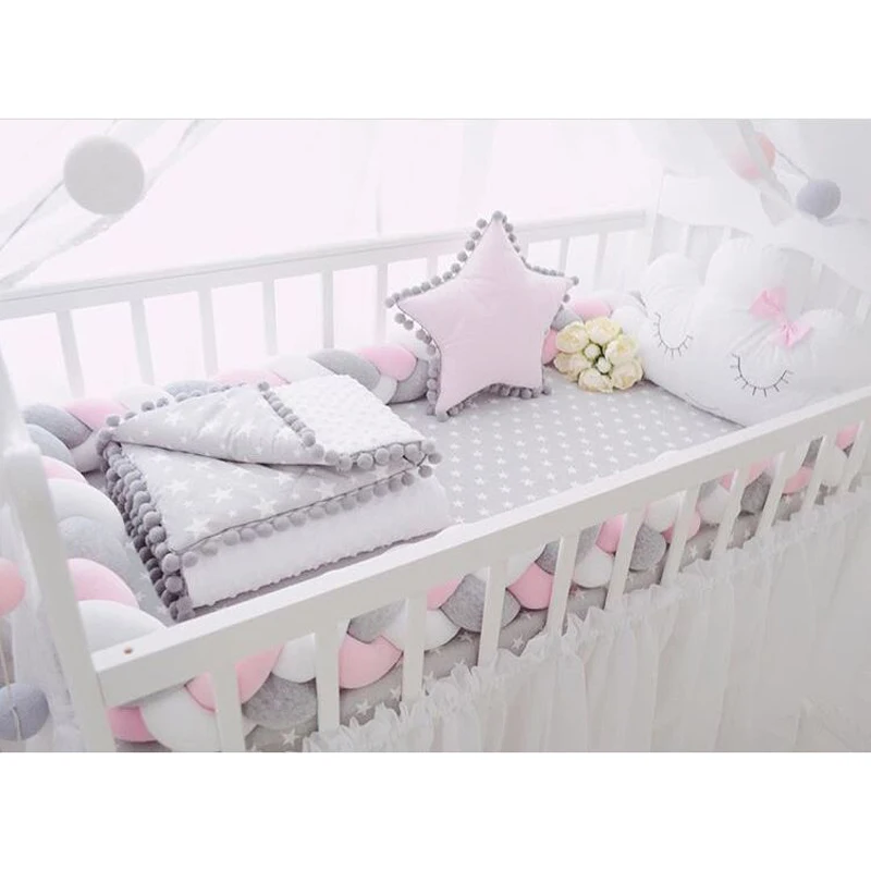 Baby Infant Bedding Bumper Collision Creeping Guardrail Bed Baby Crib Bumpers Safety Rail Protect the Baby Room Decoration