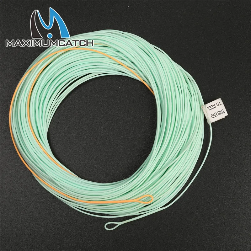 Maximumcatch الحورية يطير خط الصيد الوزن قدما ملحومة الحلقات 90FT 3/4/5/6/7WT الحورية يطير خط
