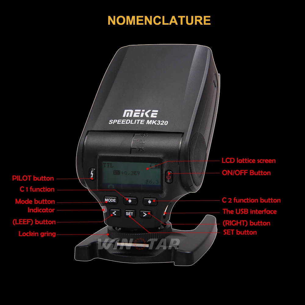 Meike MK320 MK-320 GN32 ttl Вспышка Speedlite для Nikon D7500 D7200 D5600 D5500 D5300 D3400 D3300 D810 D800 D750 D610 D500 D5 D4s