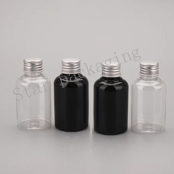 

Breeze 50pcs 50ml Sample Plastic Perfume Atomizer Empty Bottle Portable Refillable Mist Sprayer Atomizers Containers Jar round