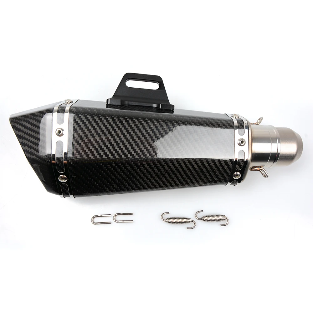 36-51mm Universal CNC Motorcycle  Moto Bike Exhaust Pipe With Muffler For Kawasaki ZZR600 zzr 600 zx6r zx636r ZX6RR zx9r