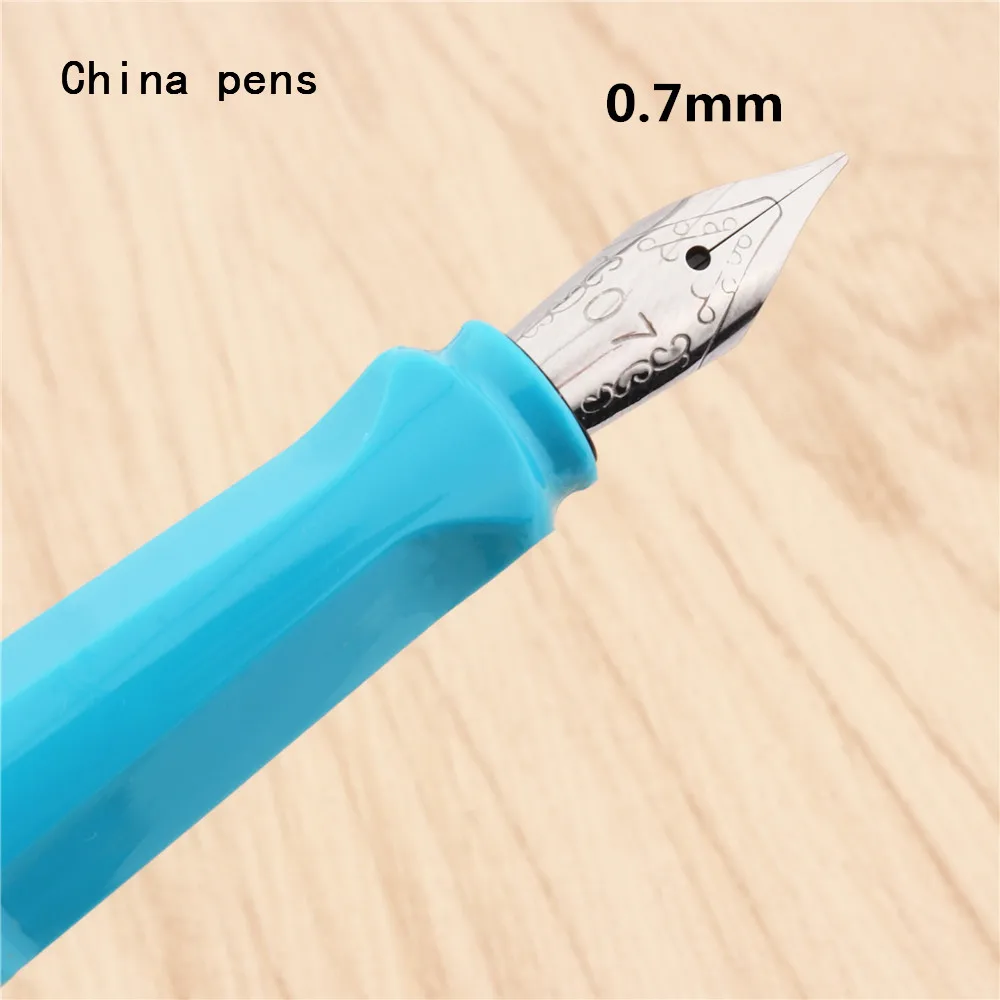 Роскошный Jinhao 873 небесно-голубая английская каллиграфия Duckbill параллельная художественная ручка цветок тело плоская тибетская Арабская авторучка