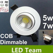 Новое прибытие 5 W 7 W СИД Cob СИД вниз свет 500LM 700LM Chip Epistar чип теплый/холодный/Природа Белый 3 года гарантии CE ROHS UL