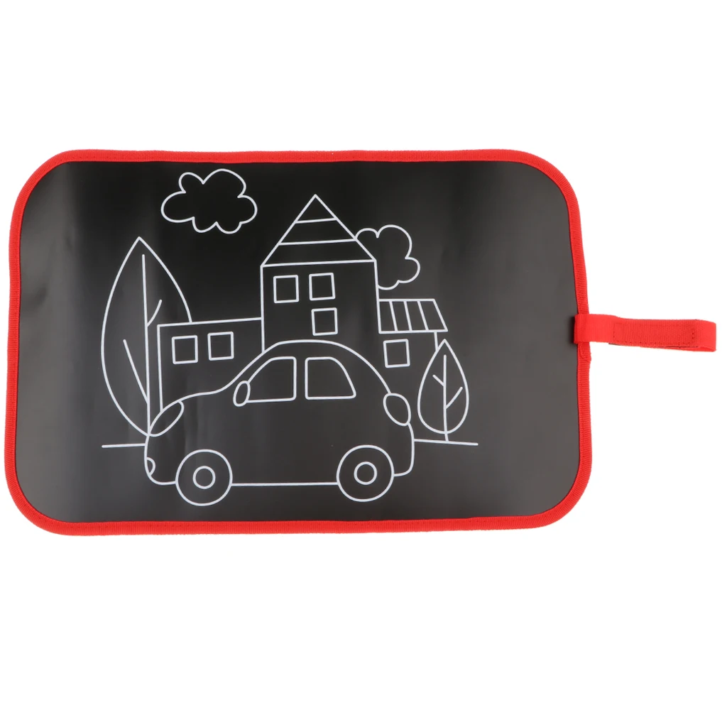 Kids Mess Free Chalk Coloring Board Doodle & Drawing Board Educational Learning Travel Gift For Boys Girls - 4 Patterns