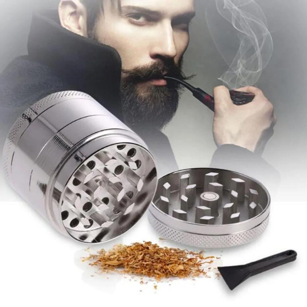 

4 Layers 3Color Alloy Herb Grinder Weed Grinder Tobacco Mini Grinder Cigarettes Smoke Crusher Hand Muller Super Shredder
