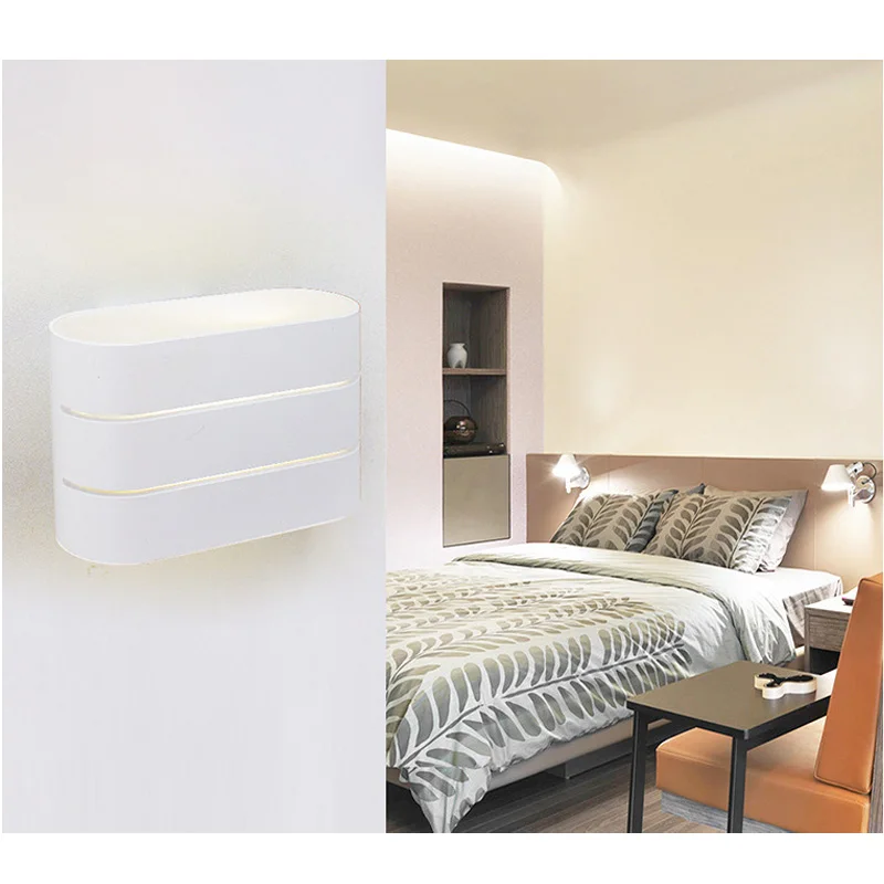 Светодиодный настенный светильник с регулируемой яркостью, 5 Вт, 10 Вт, AC110V, 220 В, настенный светильник, декоративный светильник для гостиной, спальни, коридора, настенные светильники