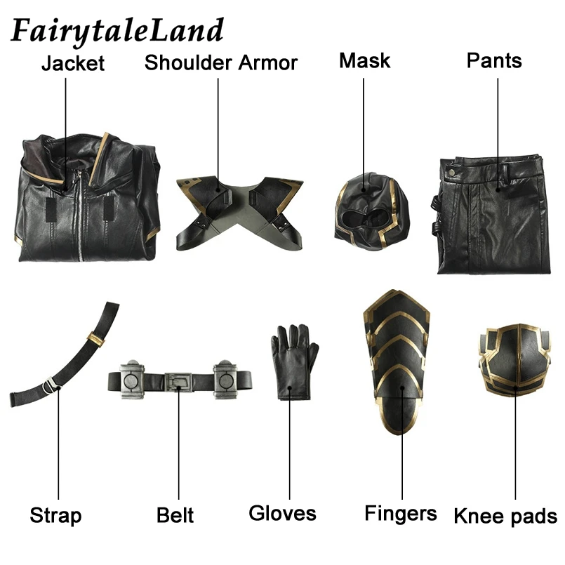 Avengers Endgame Hawkeye cosplay costumes Clint Barton Halloween cosplay outfit Full Set Clinton Barton Battle suit men shipping