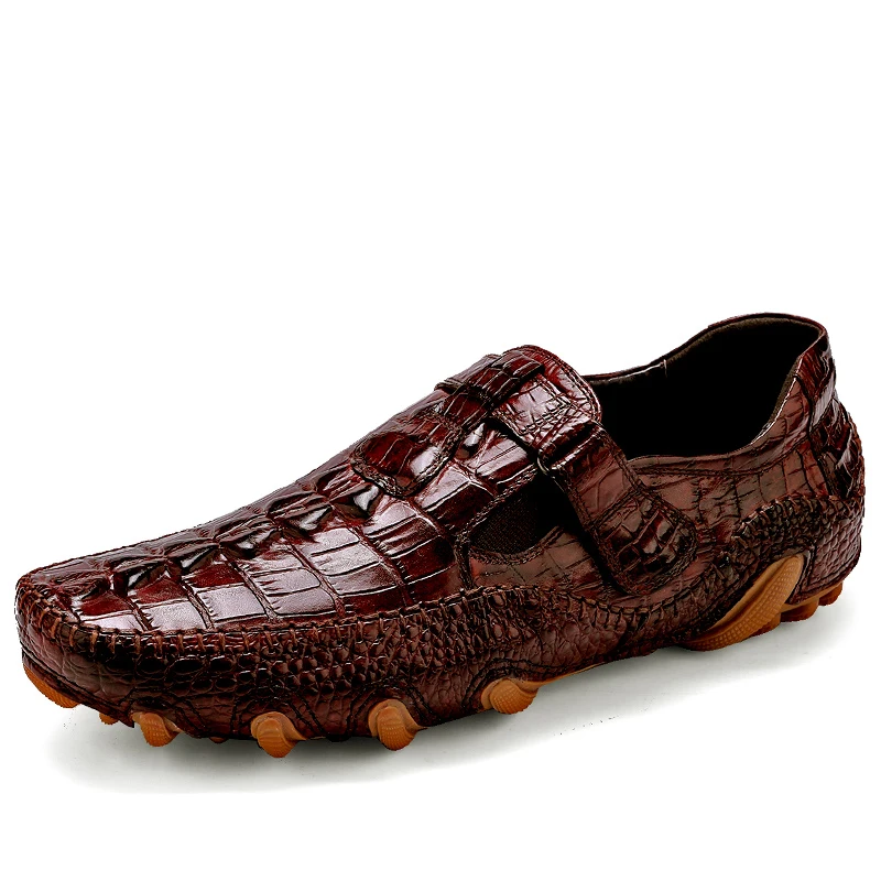 

Summer Breathable Peas Shoes Crocodile Pattern Men's Shoes Octopus Casual Shoes Fashion Trend Men's Shoes