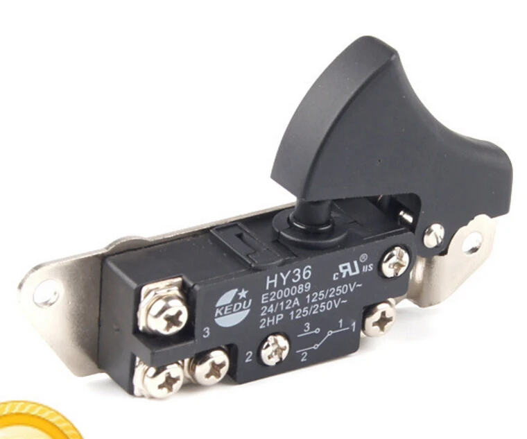 2pc HY36 125/250V 24/12A Electric Drill Trigger Switch Electric Power