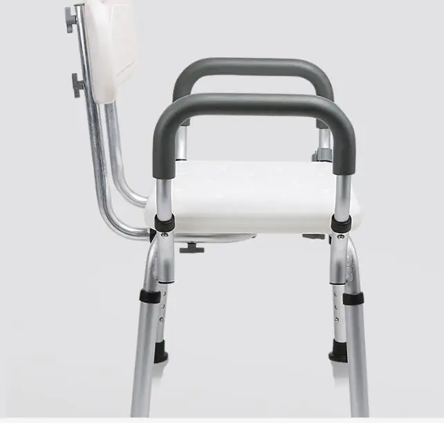 Регулируемый по высоте стул для ванной из алюминиевого сплава стул для ванной портативный нескользящий стул для ванной