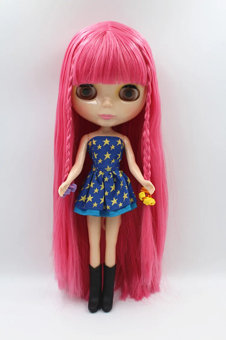 Blyth кукла розовый Liu Hai прямые волосы Blygirl кукла 30 см обычное тело суставы 7