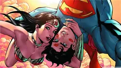 Бесплатная доставка Пользовательские Супермен и чудо-женщина плакат хороший Украшения в спальню мода стены Стикеры хорошо Дизайн обои #0454