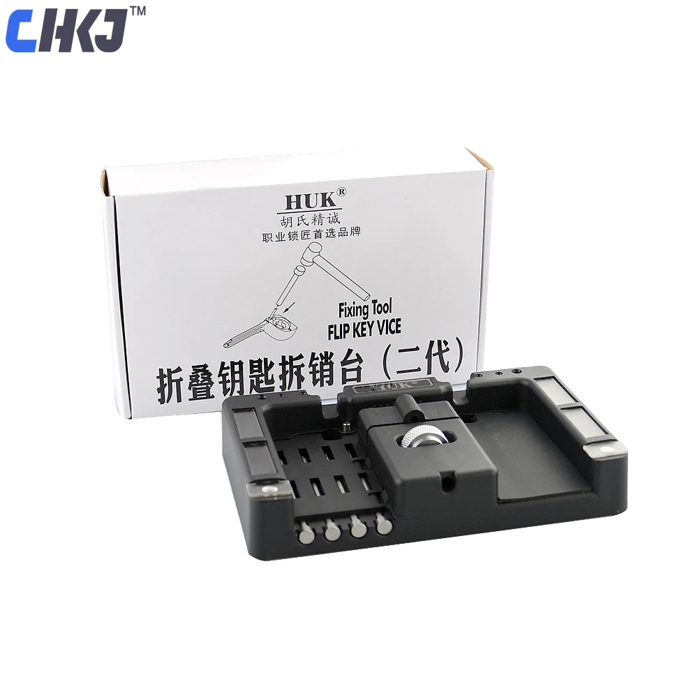 Kopen CHKJ 1 set Originele HUK Key Fixing Tool Flip Key Vice Flip Key Pin Remover voor Slotenmaker Tool Met 4 Pins Gratis Verzending