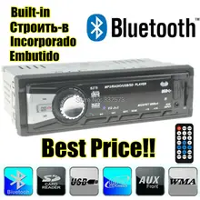2015 New style 12V Car radio FM Radio MP3 Audio Player Bluetooth function Phone with USB/SD card MMC aux-in audio In-Dash 1 DIN