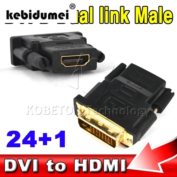 Новое поступление 2018 новый переходник kebidumei DVI 24 + 1 штекер HDMI Женский для XBOX 360 PS3 PS4