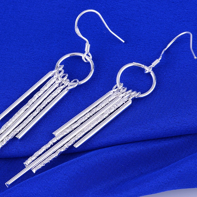 

925 sterling silver earrings , 925 silver fashion jewelry , pendant shiny graceful /cebakvia dvjammqa LQ-E026