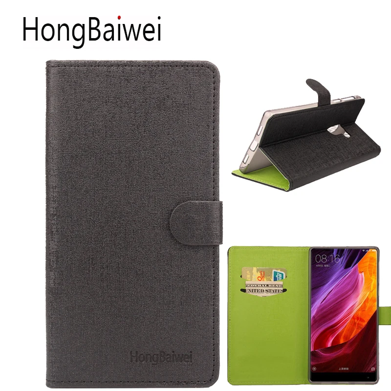 

HongBaiwei for Xiaomi MIX Case Cover Fashion Hit Color Leather Wallet Card Holder Flip Phone Bag Case for Xiaomi MIX
