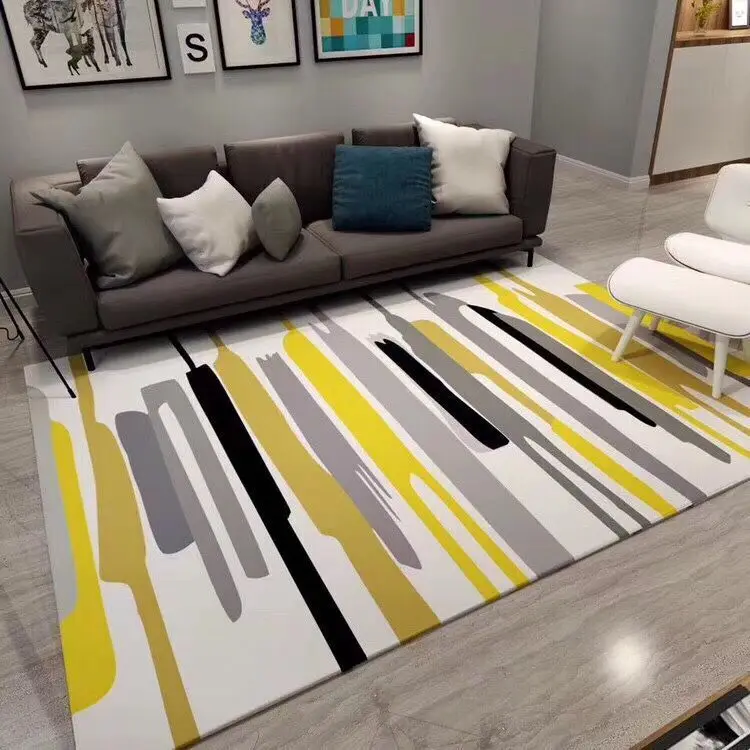 

Customized Sizes Modern Simple Type Printed Living Room Carpet Bed Room Carpet Rug for Living Room