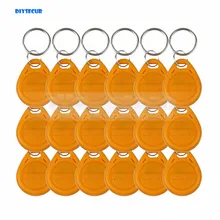 Diysecur 100 шт./лот 125 кГц rfid-тегов Близость ID брелок электронный ключ дверь ключ желтый