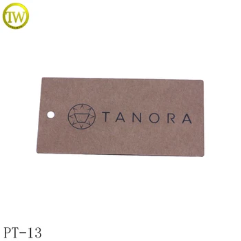 

PT13 custom craft paper hang tag Garment Hang Jeans Paper Tag Design