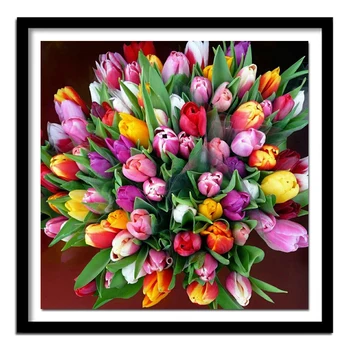 

Diamond Embroidery Sale Flowers 5D DIY Full Square Diamond Painting Cross Stitch Diamond Needlework Home Decor