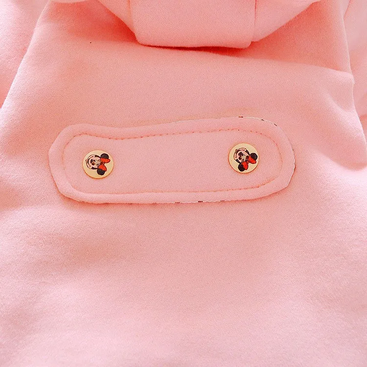 BibiCola/осеннее пальто для маленьких девочек, куртка теплая куртка принцессы с капюшоном для маленьких детей, пальто детская ветрозащитная верхняя одежда