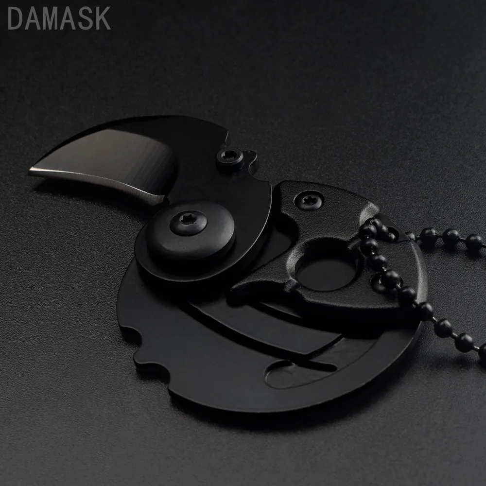 

DAMASK Brand Small Packet Keychain Knife Mini CSGO Counter Strike Karambit Coin Knife Portable Outdoor Camping Self-defense Tool