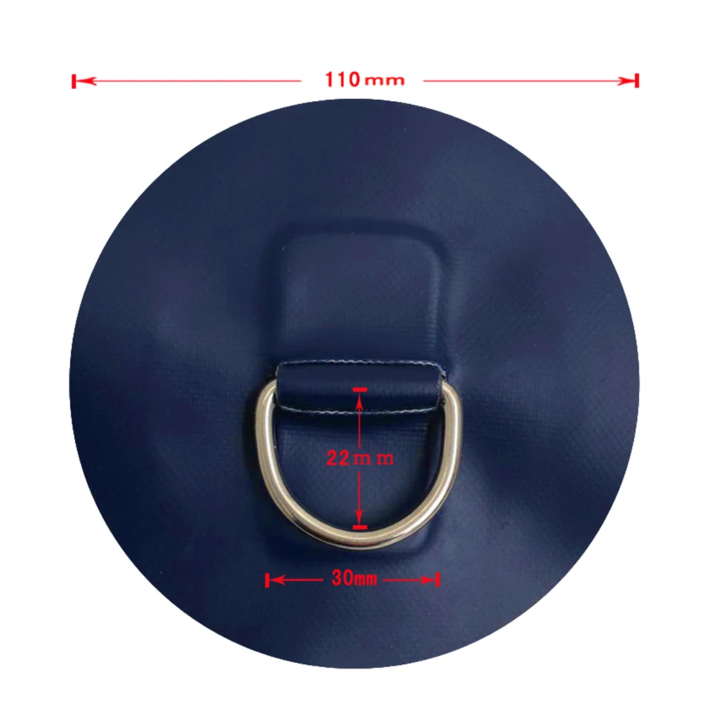 4 Pieces Stainless Steel D Ring Pad Patch for Surfboard PVC Inflatable Boat Dinghy Kayak SUP Durable & Long Lasting