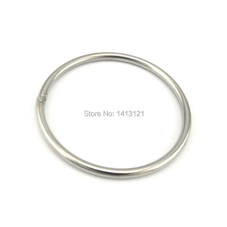 

free shippping 6*100mm 304 stainless steel circle ring welding buckle diy handmade bag hardware part O ring fitting part